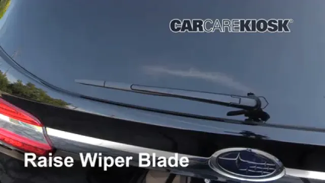 2019 Subaru Ascent Premium 2.4L 4 Cyl. Turbo Escobillas de limpiaparabrisas trasero Cambiar escobillas de limpiaparabrisas